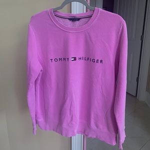 Large Hot Pink Tommy Hilfiger Logo Sweatshirt